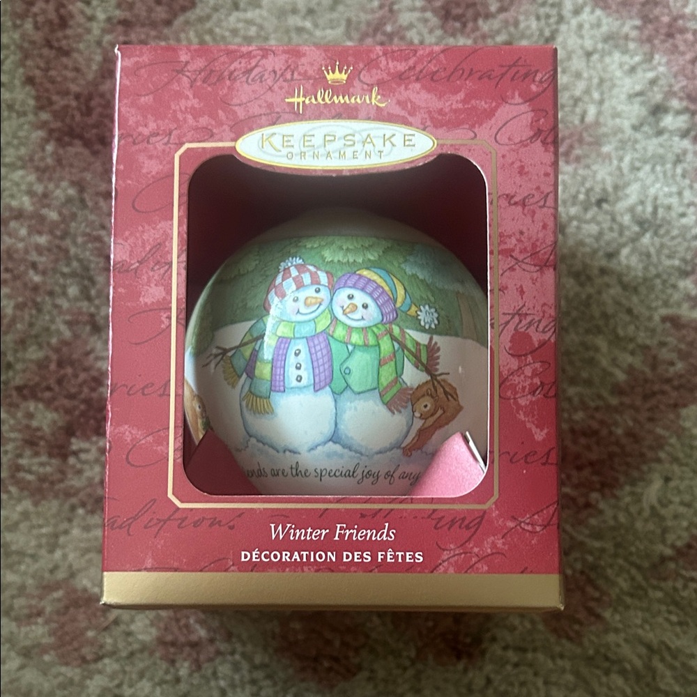 Hallmark Keepsake Ornament - Snowy Companions in Blue and Green